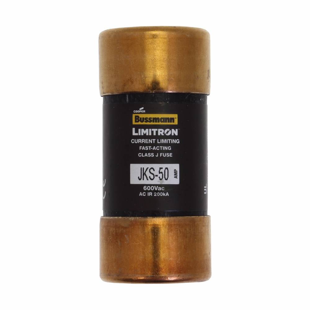Bussmann Limitron™ JKS-50 Fast Acting Current Limiting Low Voltage Fuse, 50 A, 600 VAC, 200 kA Interrupt, J Class, Cartridge Body