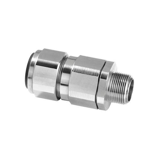 Appleton® 2016PX2KX0504 PX2KX Straight Cable Gland Connector, 2016 Trade, 0.24 to 0.45 in Cable Openings, 316 Stainless Steel