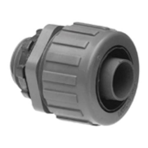Bridgeport® 430-NMLT Straight Liquid Tight Conduit Connector, 1/2 in Trade, Nylon, Plain