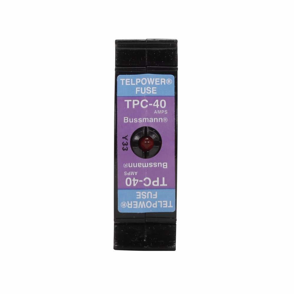 Bussmann Telpower® TPC-5 Compact Current Limiting Telecommunications Fuse, 5 A, 80 VDC, 100 kA Interrupt, Square Body