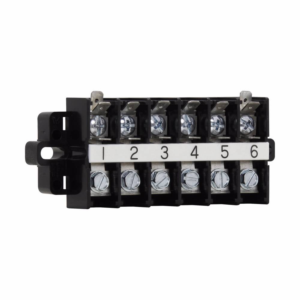 Bussmann KUH12B Marking Strip, 600 V, 60 A, 22 to 6 AWG Copper Wire, Black