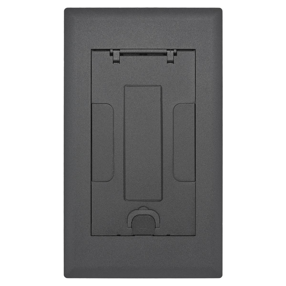 Wiring Device-Kellems SystemOne 2GAFBCVRBKC AFB Floor Box Cover With Insert, 15 in L x 8-3/4 in W, Cast Aluminum
