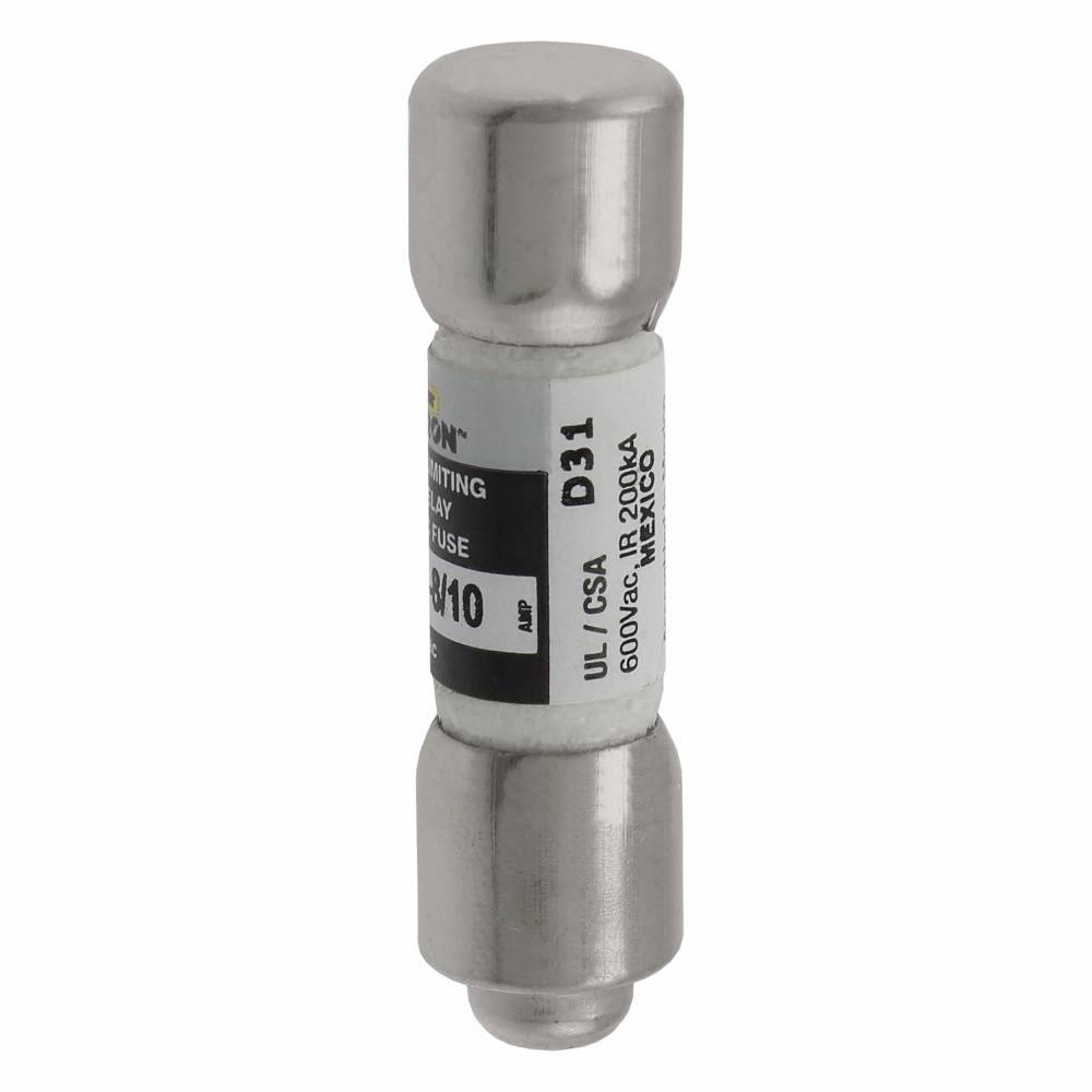 Bussmann CC-Tron® FNQ-R-1-8/10 Time Delay Fuse, 1.8 A, 600 V, 200 kA Interrupt, CC Class, Cylindrical Body