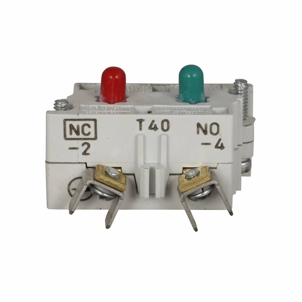 EATON 10250T40E Heavy Duty Logic Level Oil/Watertight Contact Block, 30.5 mm, 1NO-1NC Contact, 0.5 A at 120 VAC/VDC Contact, Palladium Contact, Gray