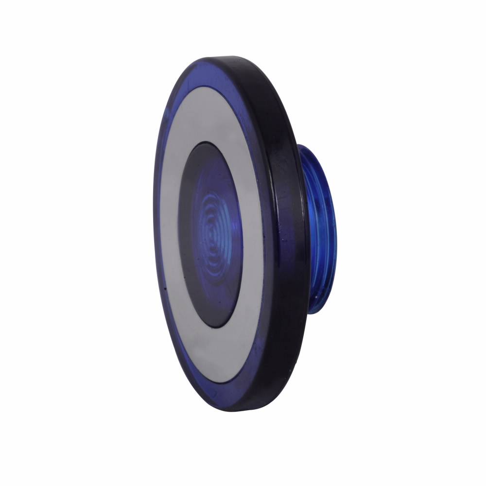 EATON 10250TC49 Blank Heavy Duty Oiltight/Watertight Operator Lens, 40 mm, NEMA 1/2/3/3R/4/4X/12/13/IP65 NEMA Rating, Round Shape, Plastic