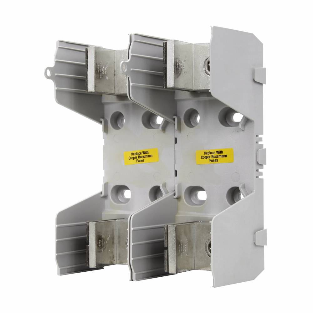 Edison HM25400-2CR Knife-Blade Modular Fuse Block, 250 V, 400 A, 600 kcmil, 4 AWG to 500 kcmil, (2) 4 to 3/0 Cu AWG, (2) 4 to 3/0 AWG Al Solid Wire, 2 Poles