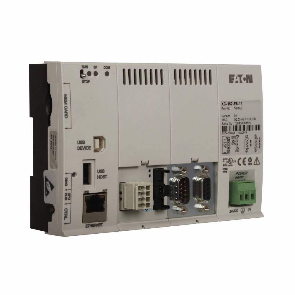 EATON XC-152-E6-11 Windows CE OS CoDeSys Firmware Programmable Logic Controller, 24 VDC