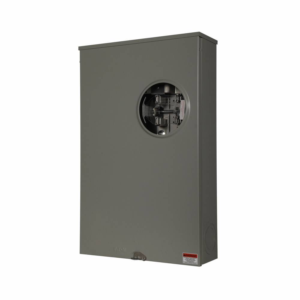EATON 1006344ACH 1-Position 3-Wire Lever Bypass Triplex Meter Socket, 600 VAC, 320 A, 1 ph Phase