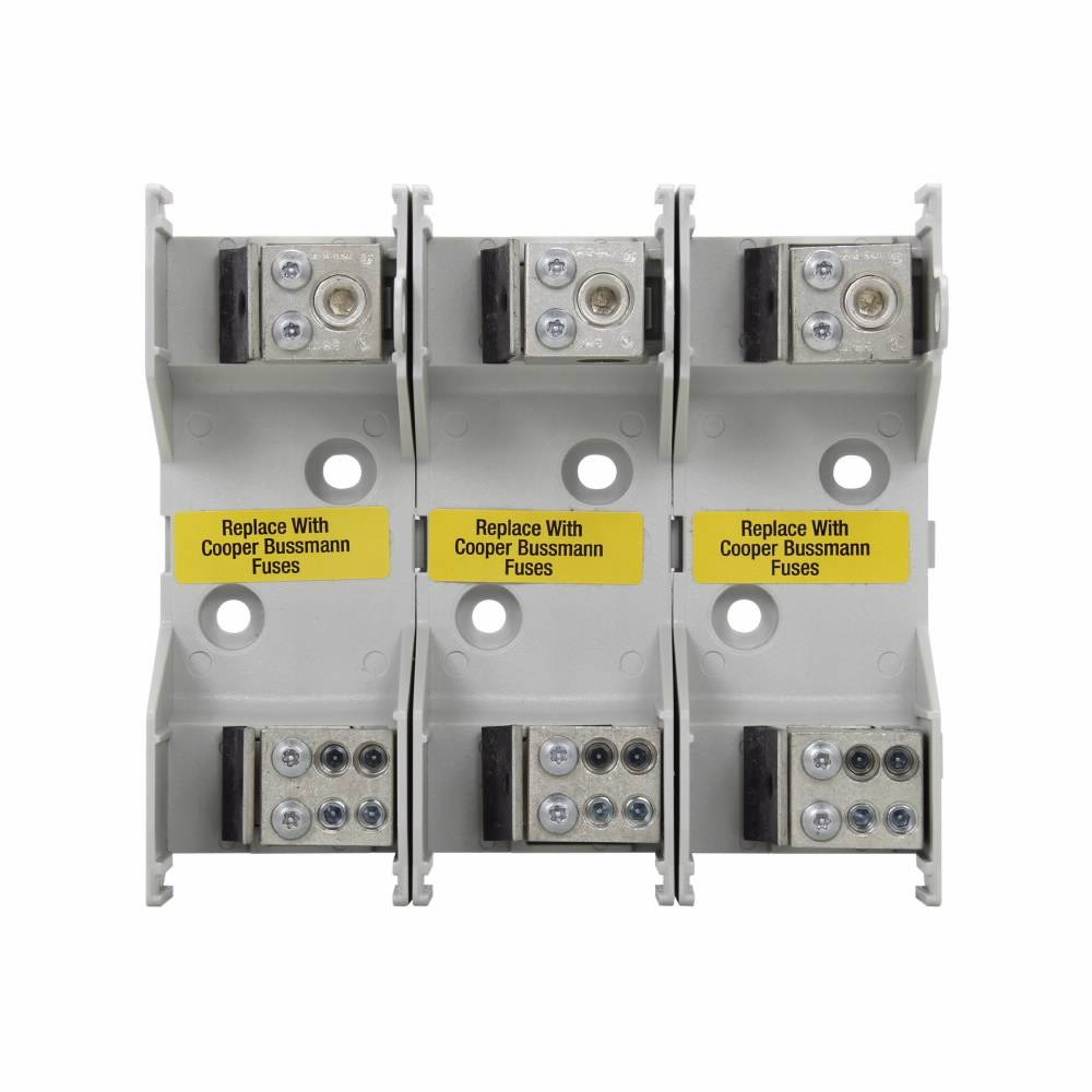 Edison JM60100-2MW14 JM600 Fuse Block, 600 VAC, 70 to 100 A, J Class, 14 to 1/0 AWG Wire, 2 Poles