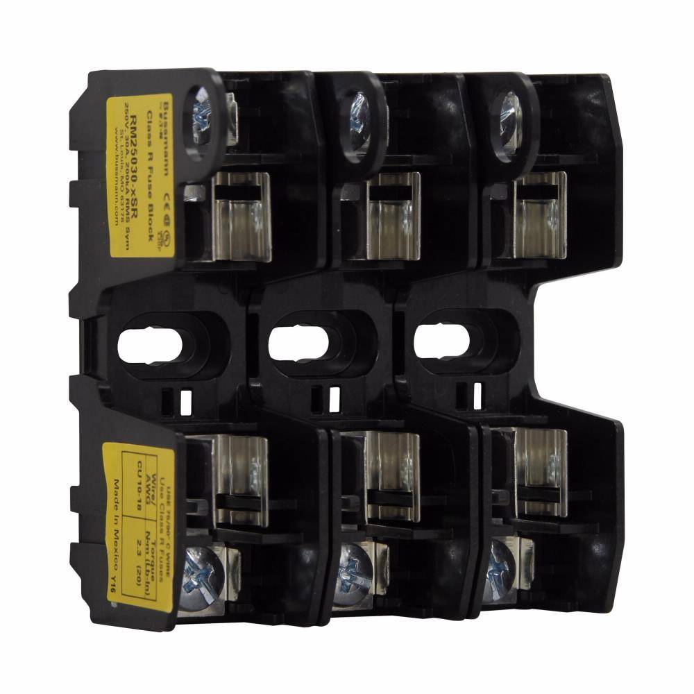 Bussmann RM25030-3SR Modular Fuse Block, 250 V, 0 to 30 A, 3 Poles