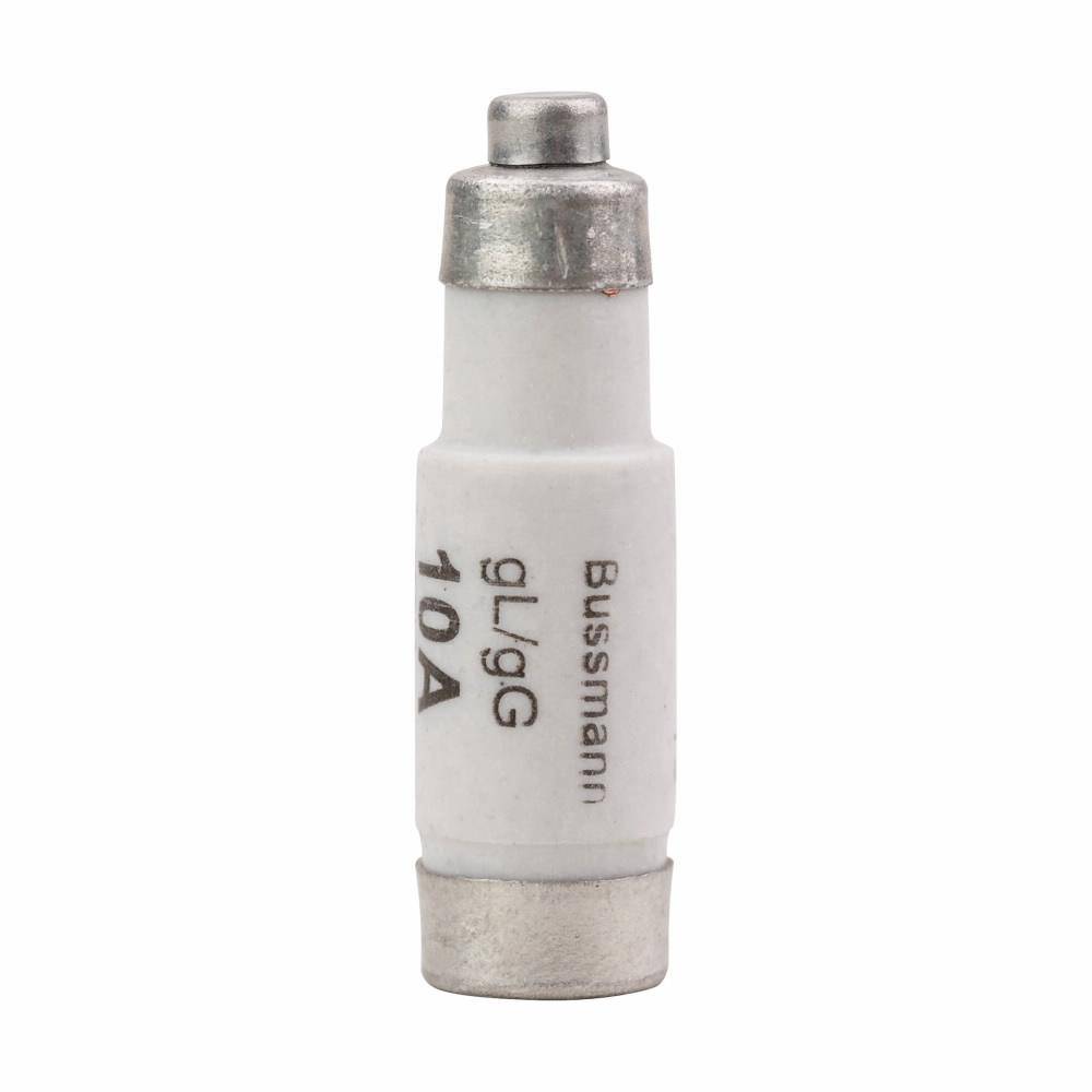 Edison 10NZ01 NZ Series Type D0 Low Voltage Time Delay Neozed Fuse, 10 A, 400 VAC, 100 kA Interrupt, Class: gG/gL, Cartridge Body