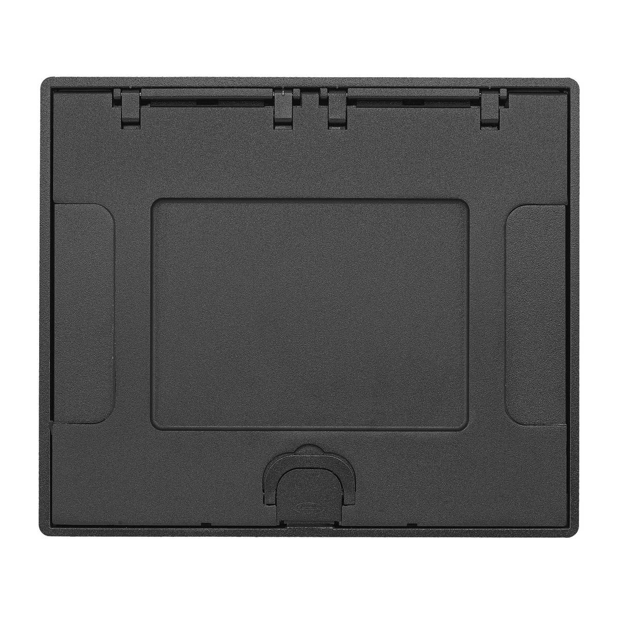 PREMISE WIRING SystemOne™ 610GTCVRBKC Floor Box Cover With Insert, 8.95 in L x 10-1/2 in W, Die Cast Aluminum
