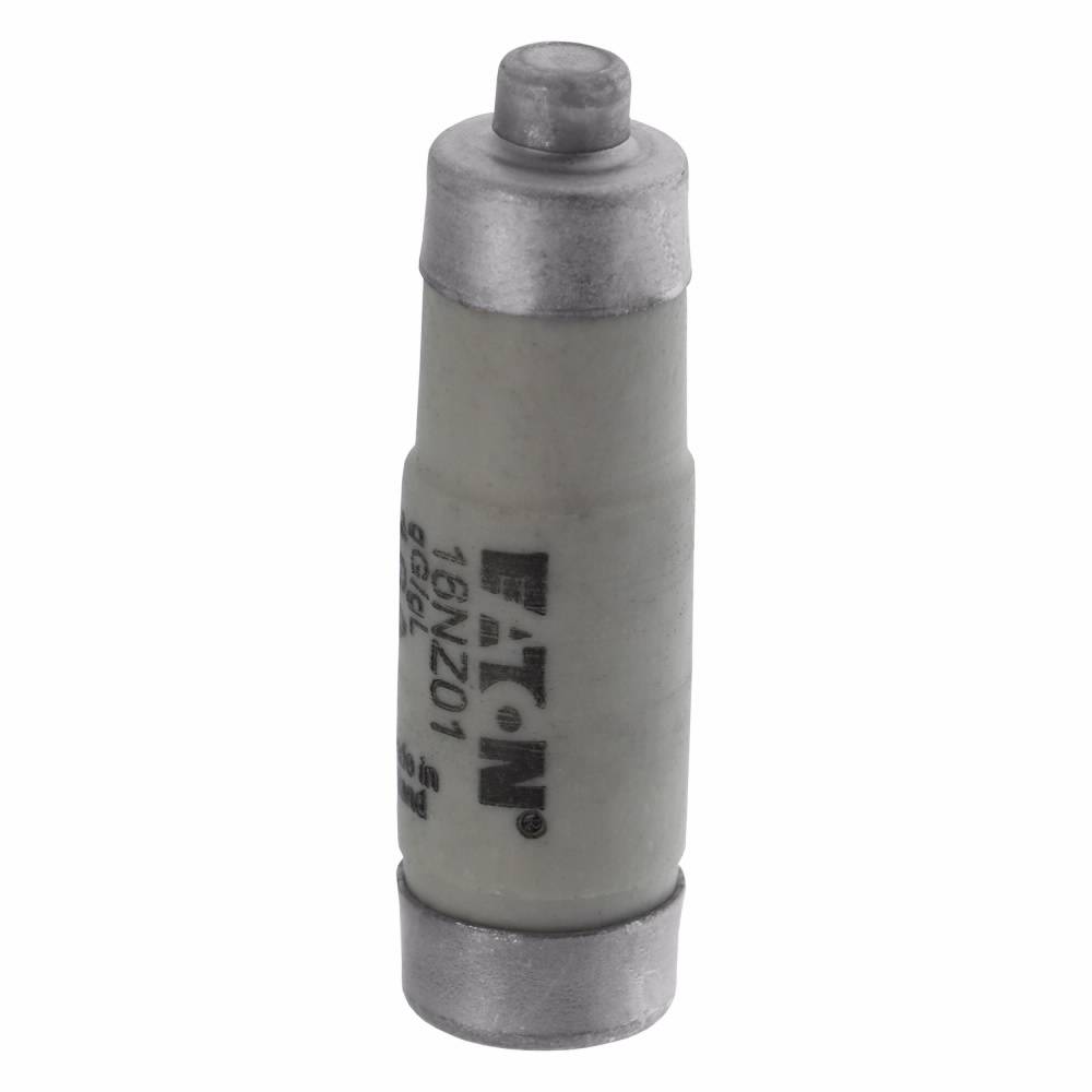 Edison 16NZ01 Type D01 Low Voltage Neozed Time Delay Fuse Link, 16 A, 400 VAC, 100 kA Interrupt, Class: gG/gL, Round Body