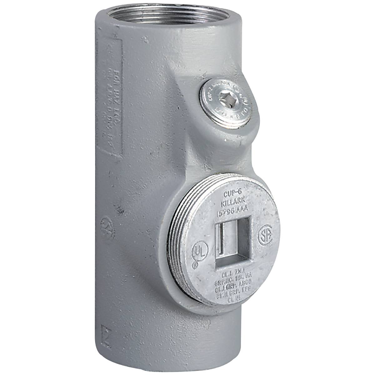 Killark® ENY-3 Female/Female Conduit Sealing Fitting, 1 in, For Use With Vertical/Horizontal Conduit, Aluminum, Electro-Static Powder Coated
