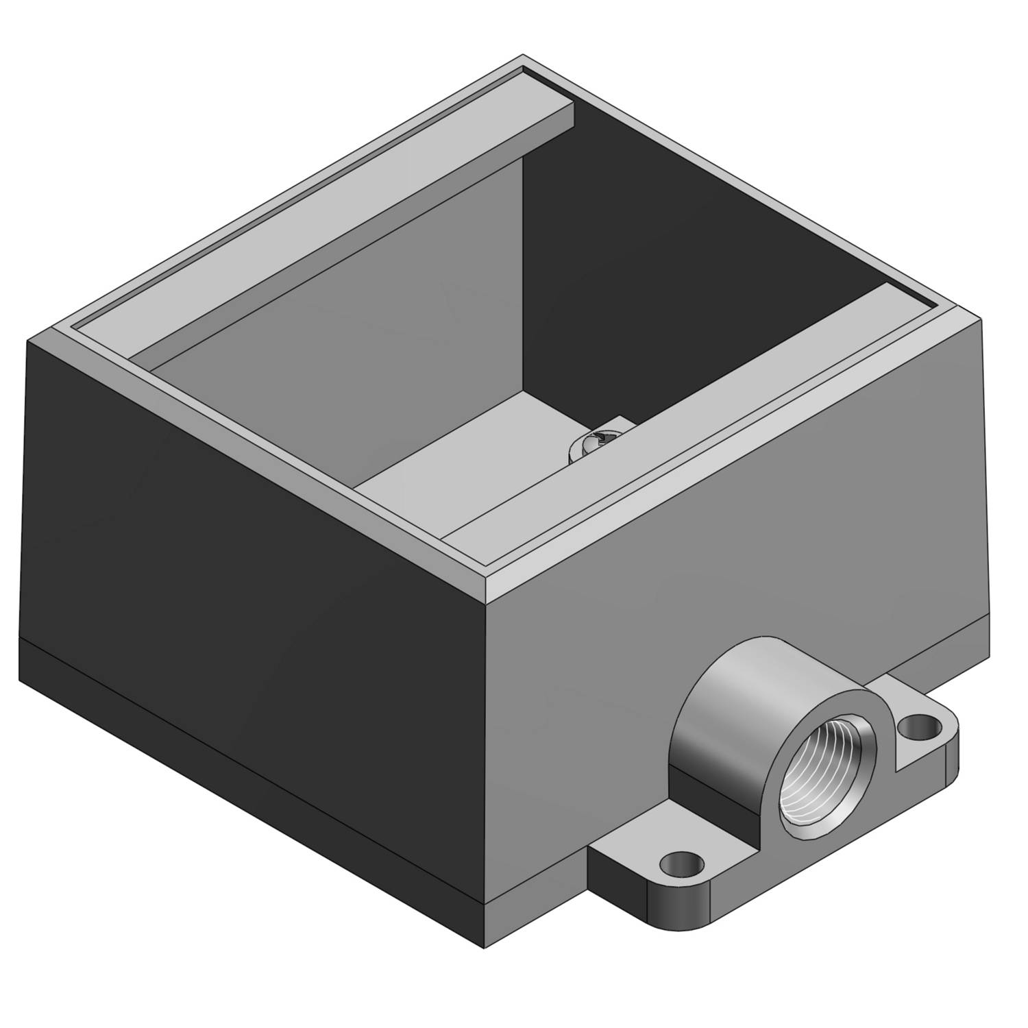 T&B® FD12-TB Type FD Dead End Deep Style Cast Device Box, Iron, 2 Gangs, 4.28 in L x 4.63 in W x 2.81 in D