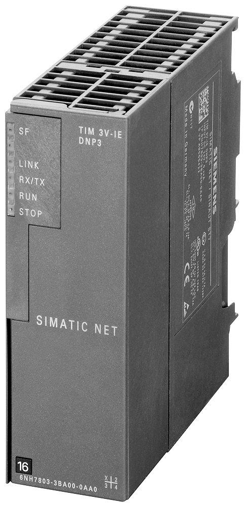 Siemens 6NH78033BA000AA0 TIM 3V-IE Communication Module With RS232/RJ45 Interface, 24 VDC, 0.2 A, 9.6 to 38.4 kbps, 10 to 100 Mbps Communication