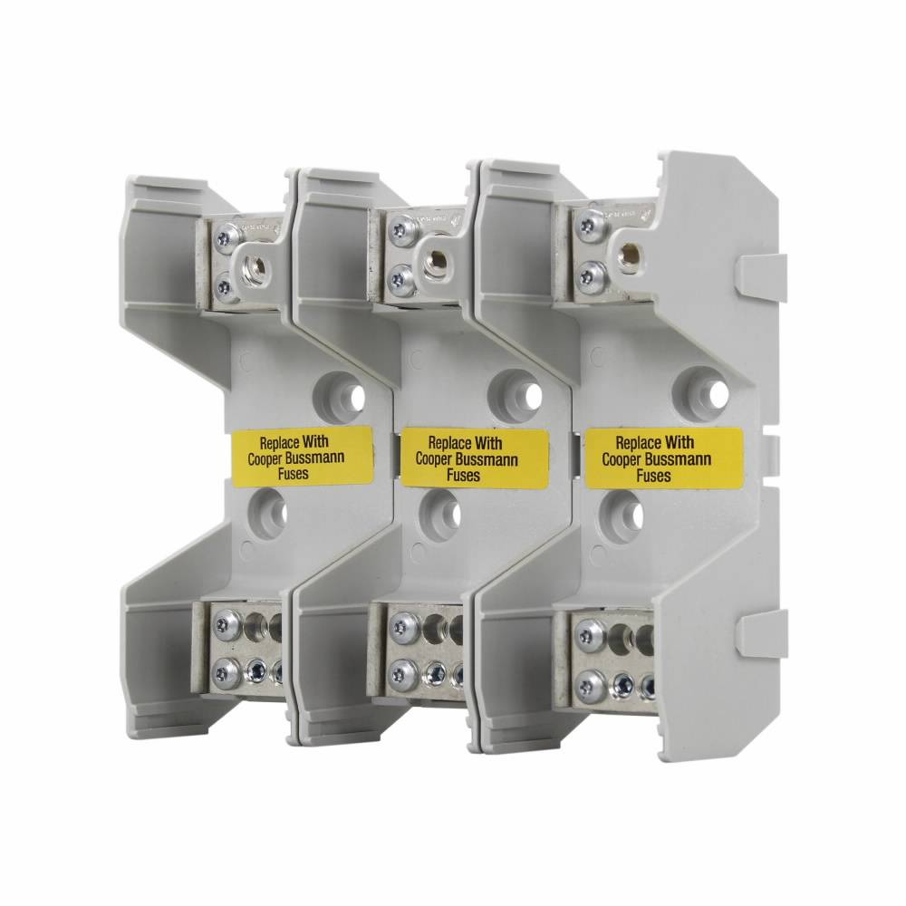 Edison JM60100-2MW14 JM600 Fuse Block, 600 VAC, 70 to 100 A, J Class, 14 to 1/0 AWG Wire, 2 Poles