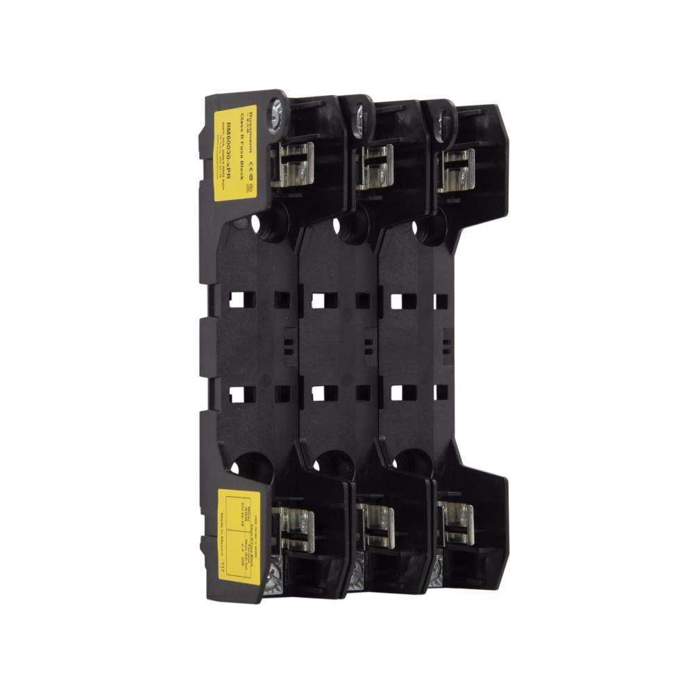 Edison Bussmann RM60030-3PR RM Series Midget Fuse Block, 600 V, 30 A, 3 Poles