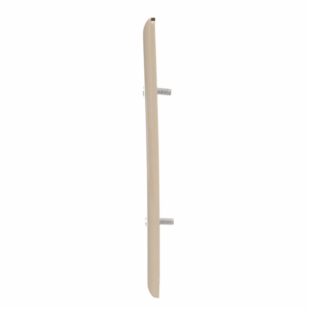 EATON Arrow Hart PJ7V Mid-Size Screwless Receptacle Wallplate, 1 Gang, 4.87 in H x 3.12 in W, Polycarbonate, Ivory