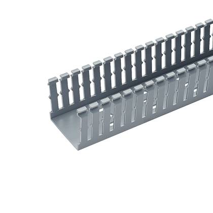 Panduit® Panduct® F.5X.5LG6-A Type F Base Wiring Duct, 0.2 in Narrow Slot Slot, 0.69 in W x 1/2 in D, PVC