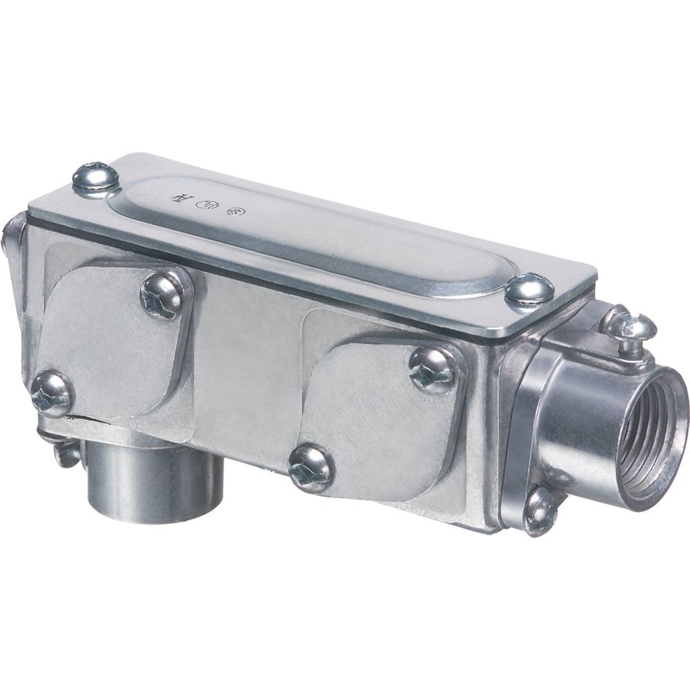 Arlington AnyBODY™ 936 5-in-1 Conduit Body With Cover, Gasket, LB Body, 2-1/2 in Hub, 175-1/2 cu-in Capacity, Copper Free Die Cast Aluminum