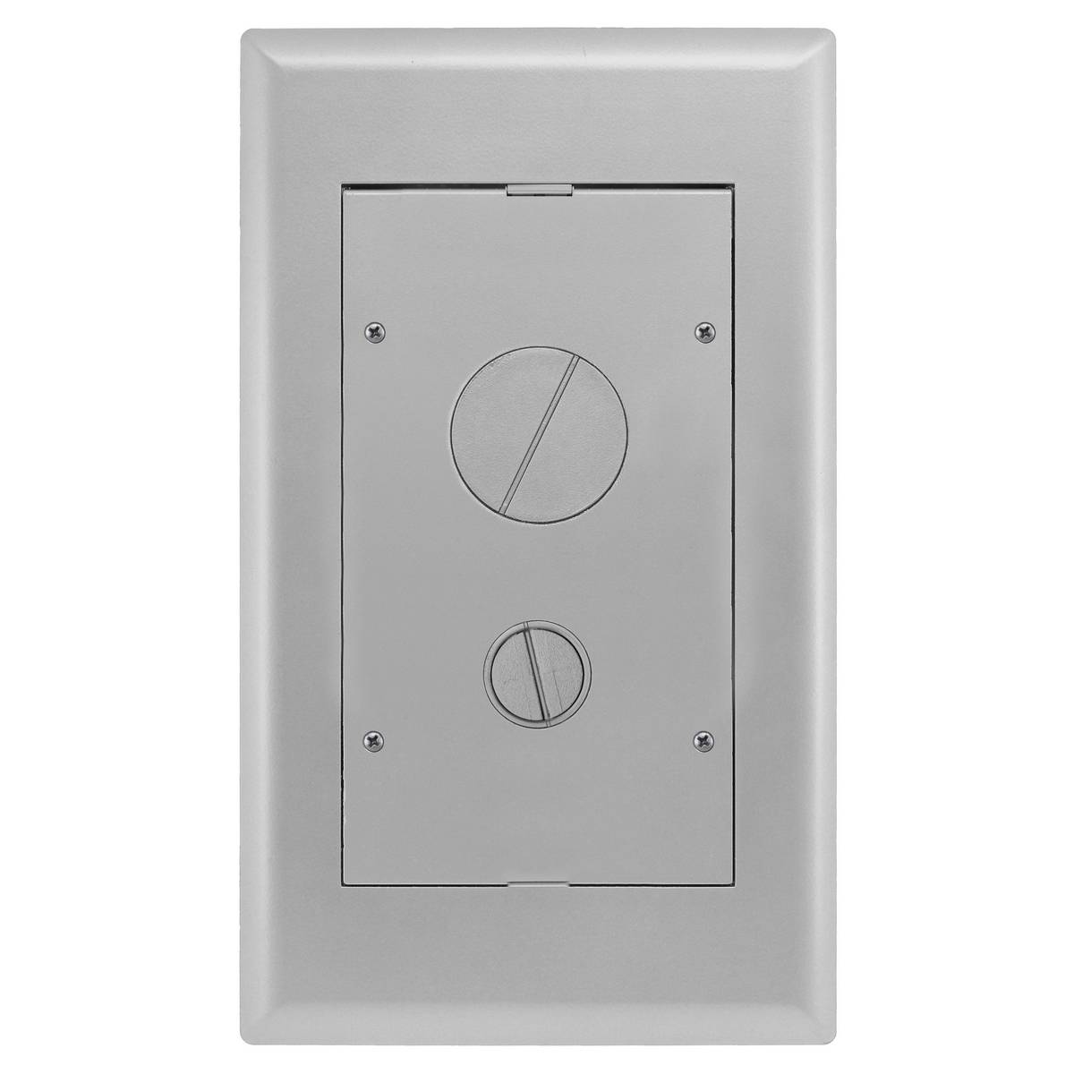 Wiring Device-Kellems SystemOne 2GAFBFFCVRALU AFB Standard Floor Box Cover, 15 in L x 8-3/4 in W, Cast Aluminum