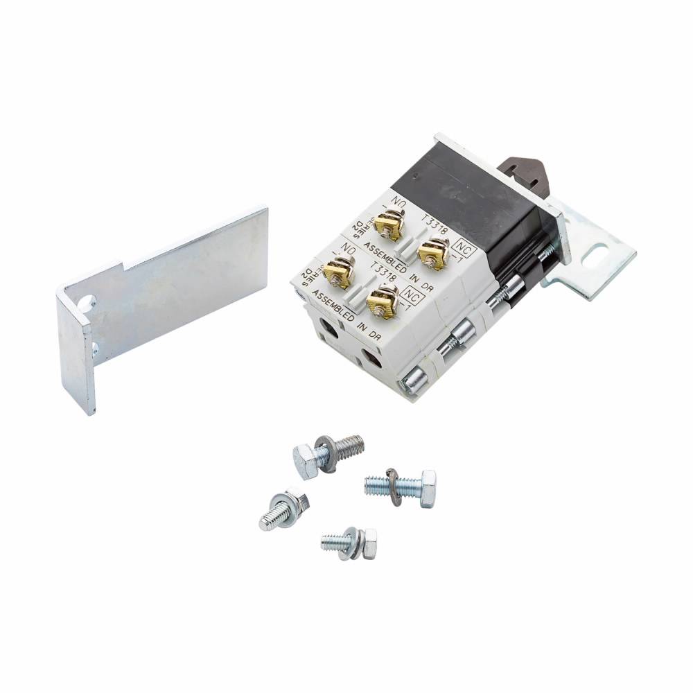 EATON Ampgard® 2147A58G04 Auxiliary Contact, 2NO-2NC Contacts, Silver Cadmium Alloy