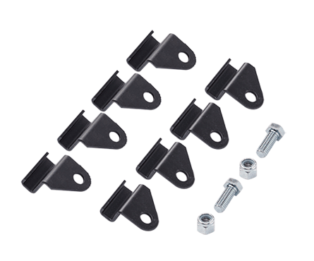Hoffman LAJSKB DCR Adjustable Junction Splice Kit, For Use With Ladder Rack Systems, Steel, Black