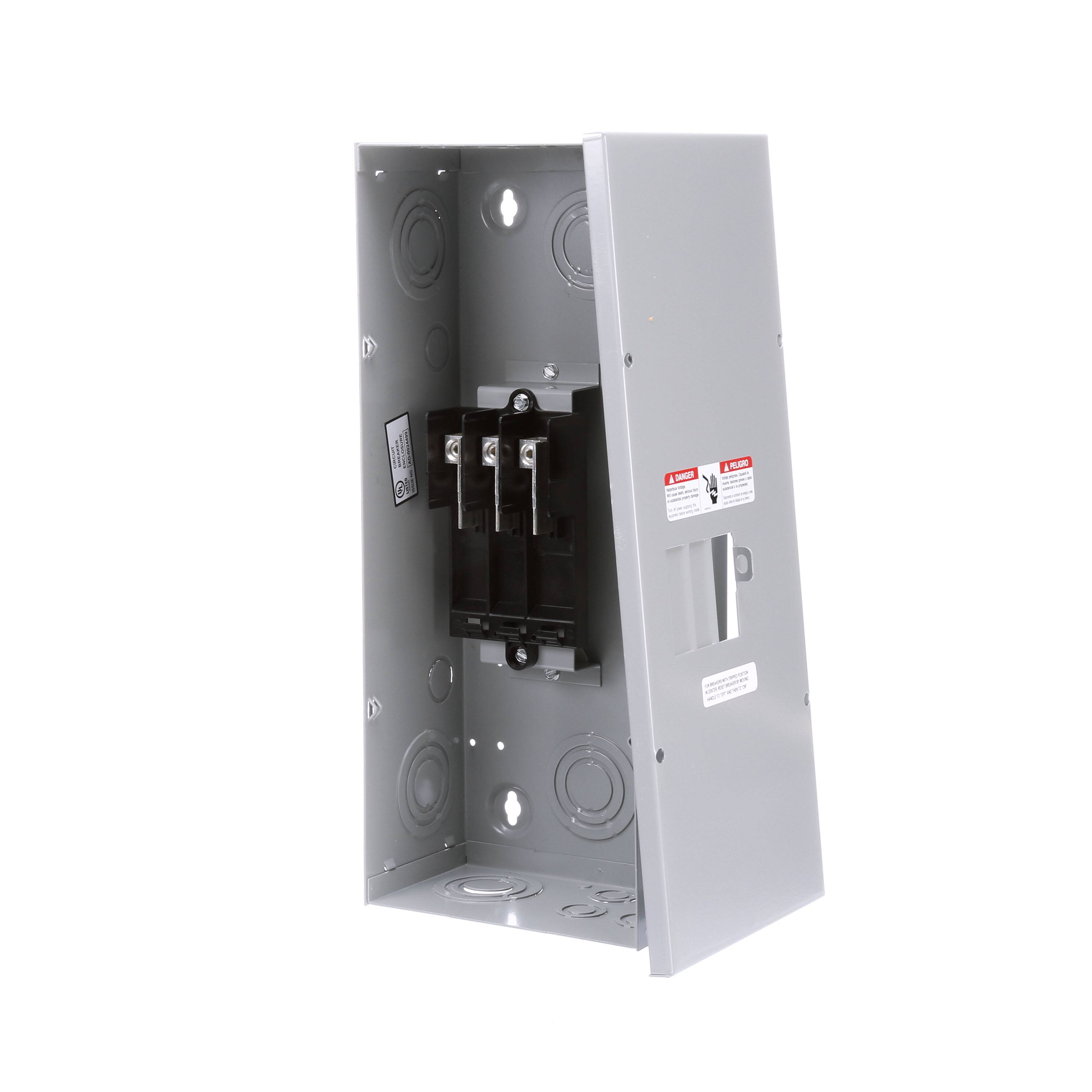 Siemens E0303ML3100S 3-Phase 3-Wire Circuit Breaker Enclosure, 7-1/8 in W x 4-1/4 in D x 17-1/8 in H, NEMA 250, Aluminum