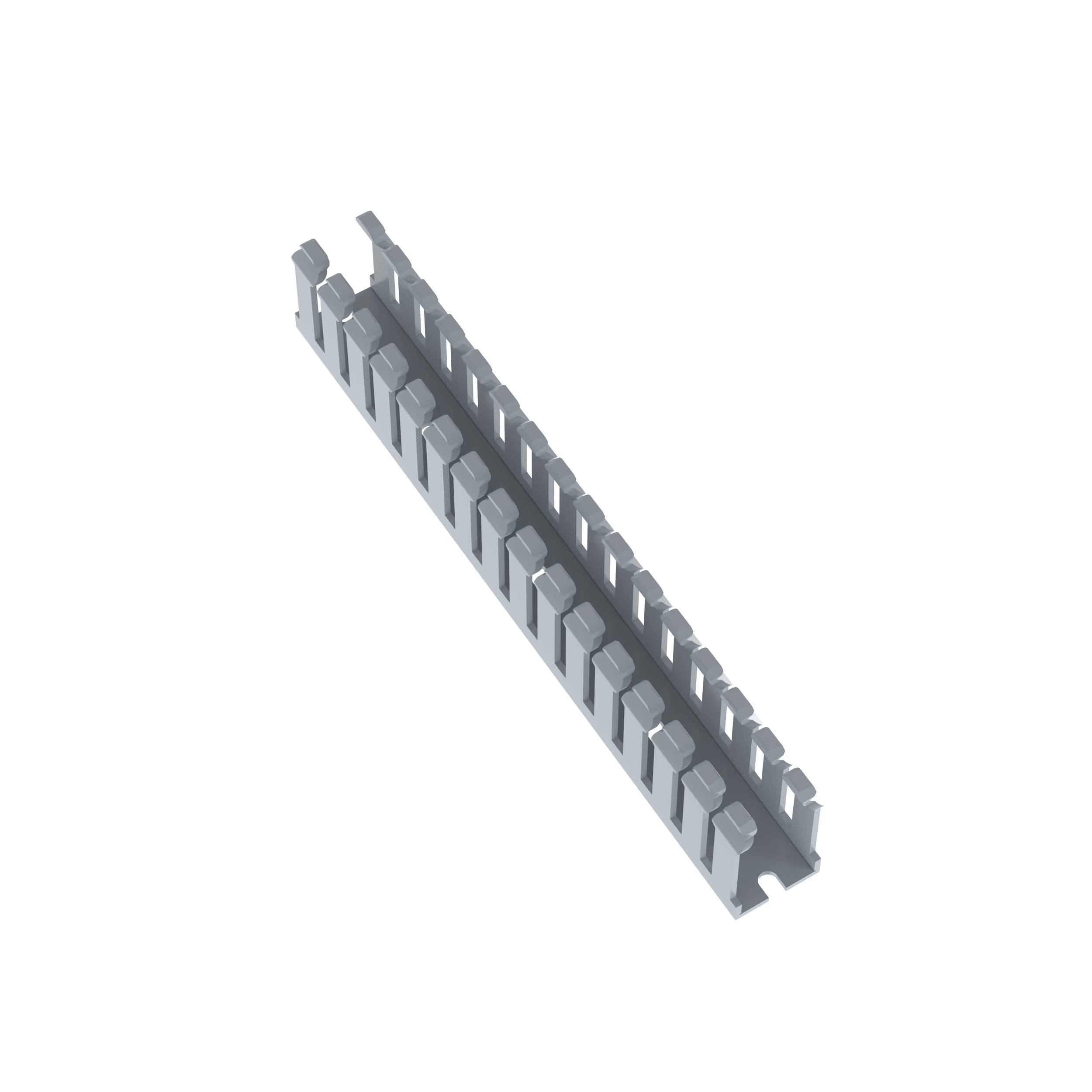 Panduit® Panduct® F.75X1.5LG6-A Type F Base Wiring Duct, 0.2 in Narrow Slot Slot, 0.94 in W x 1-1/2 in D, PVC