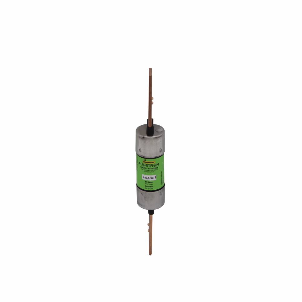 Bussmann Fusetron™ FRS-R-100 Advanced Protection Current Limiting Energy Efficient Low Voltage Time Delay Fuse, 100 A, 600 VAC/300 VDC, 20/200 kA Interrupt, RK5 Class, Cartridge Body