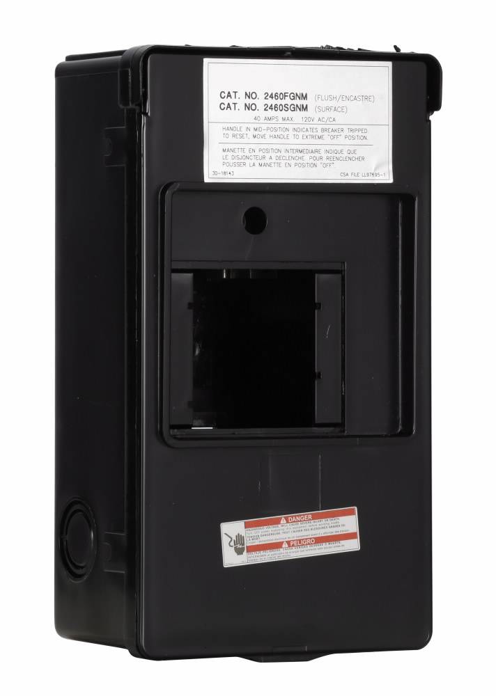 EATON 2460SGNM 1-Phase Main Lug Loadcenter, 120/240 VAC, 60 A, 10 kA Interrupt