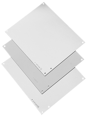 Hoffman A12P6G PNLJ/PNLWM Enclosure Panel, 4.88 in W x 10-3/4 in H, 14 ga Steel