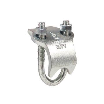 Steel City® RC-1HDG Right Angle Beam Clamp, 1 in Conduit, Malleable Iron, Hot Dipped Galvanized