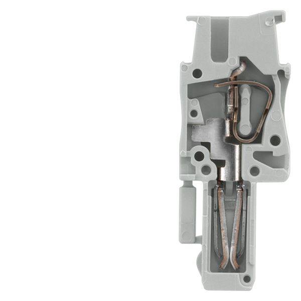 Siemens 8WH90401AB01 Non-Bridgeable Plug-In Coupling With 0.08 to 2.5 sq-mm Spring Loaded Connection, 500 VAC, 24 A, Left Construction, DIN Rail Mount