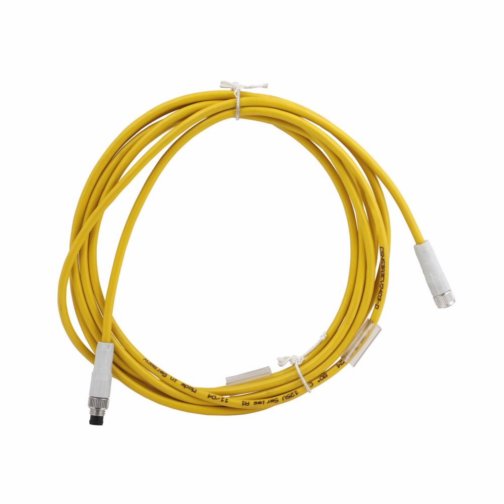 EATON CSNS3A3CY2403-D Global Plus Cordset, M8 3-Pin DC Nano (Pico) Straight Female to Straight Male Double-Ended Connector, 9.8 ft L Cable