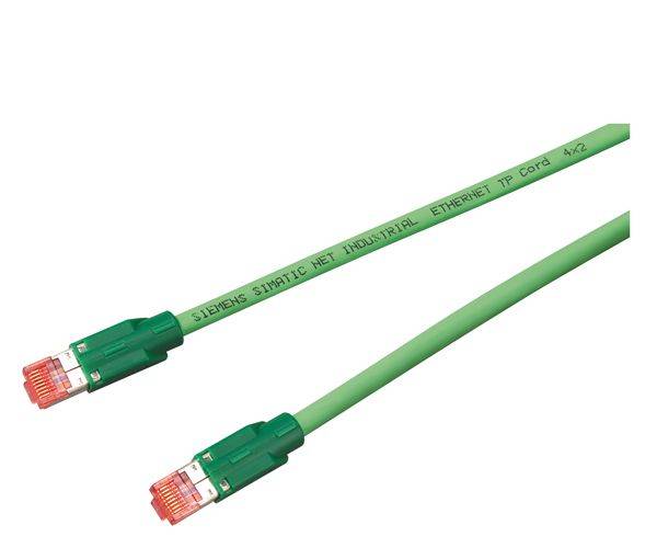 Siemens 6XV18502EE50 Cat 5 Pre-Assembled Connecting Cable With Mounting Bracket, 80 VAC, (4) 0.15, 0.98 sq-mm Braided Tin Plated Copper Conductor, 0.5 m L