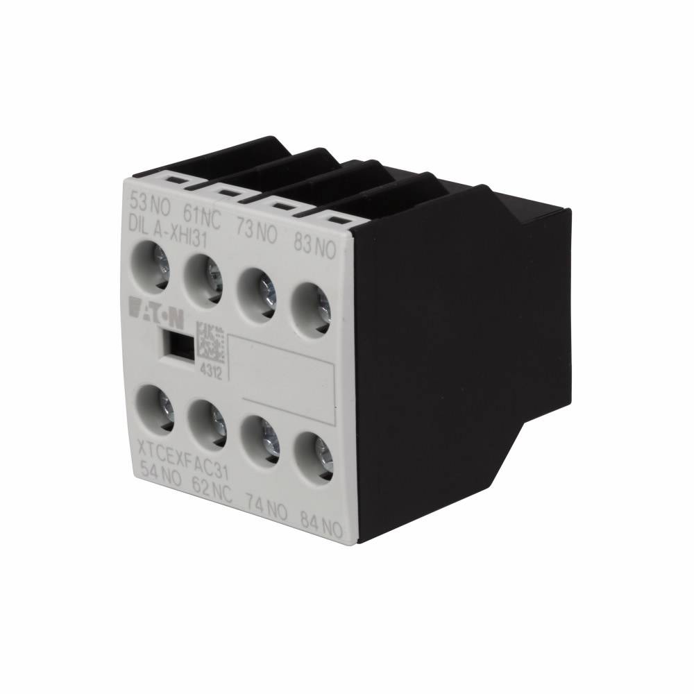EATON XTCEXFBG40 4-Pole Auxiliary Contact, 500 VAC, 1.5 to 6 A, 4 Contacts
