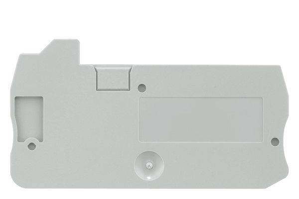Siemens 8WH90012AA00 Terminal Cover, For Use With 8WH 1.5 sq-mm Through Type, Isolating Terminal, ALPHA FIX Terminal Block, 35 mm Standard DIN Rail Mount, 3-Clamping Point, Quick-Connect, 1-Terminal, Connection Plate, Gray