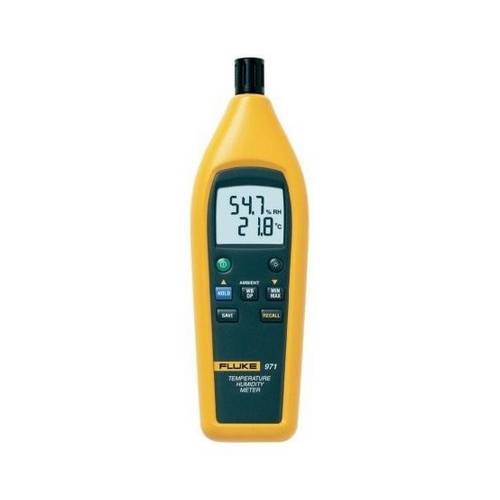 Fluke® FLUKE-971 Temperature Humidity Meter, -20 to 60 deg C, 0.1 deg C Resolution, (4) AAA Alkaline Battery, Dual Backlit Display