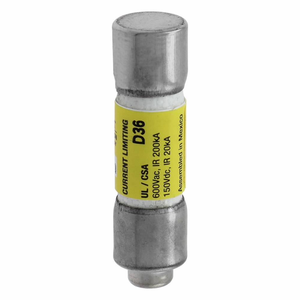 Bussmann Low-Peak™ LP-CC-15 Current Limiting Time Delay Fuse, 15 A, 600 VAC/150 VDC, 20/200 kA Interrupt, CC Class, Cylindrical Body