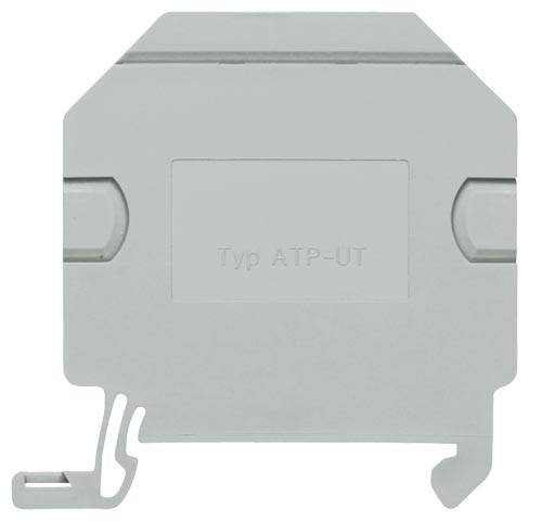 Siemens Sentron™ ALPHA 8WH9070-6BA00 Compartment Partition, For Use With 8WH1 2-Tier 4 sq-mm ALPHA FIX Screw Terminal Blocks, Plastic, Gray