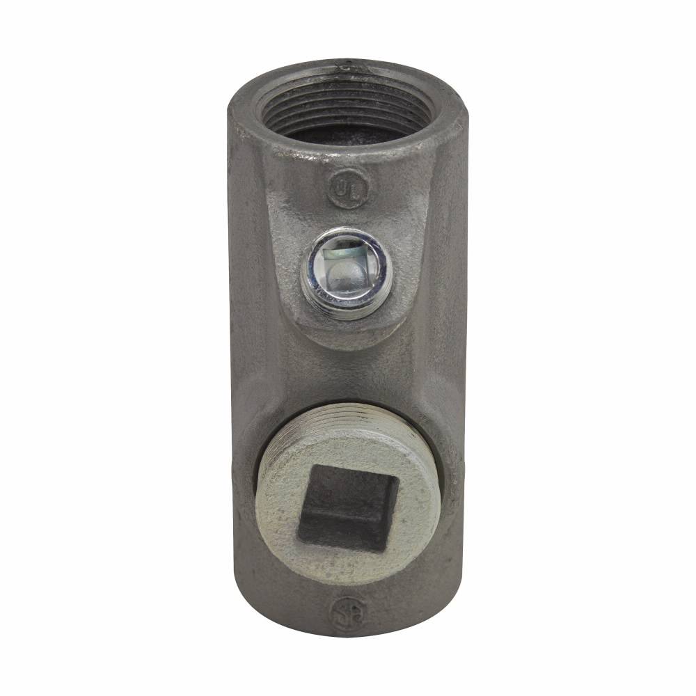 EATON Crouse-Hinds EYS5 Conduit Sealing Fitting, 1-1/2 in FNPT, For Use With Conduit System, Ductile Iron/Feraloy® Iron Alloy, Aluminum Acrylic Painted/Electro-Galvanized