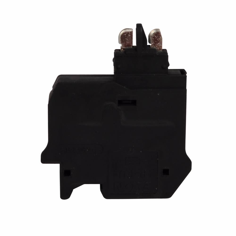 EATON XBPFU Fuse Plug, For Use With Screw Connection Disconnect and Component Terminal Block, 26 to 10 AWG Wire Size, 6.2 mm W Terminal, 500 V 16 A Connection, Black
