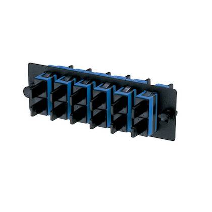 Panduit® Opticom® FAP6WBUDSCZ Type SC Duplex Front Loading Fiber Adapter Panel, (6) OS1/OS2 Single Mode Fiber