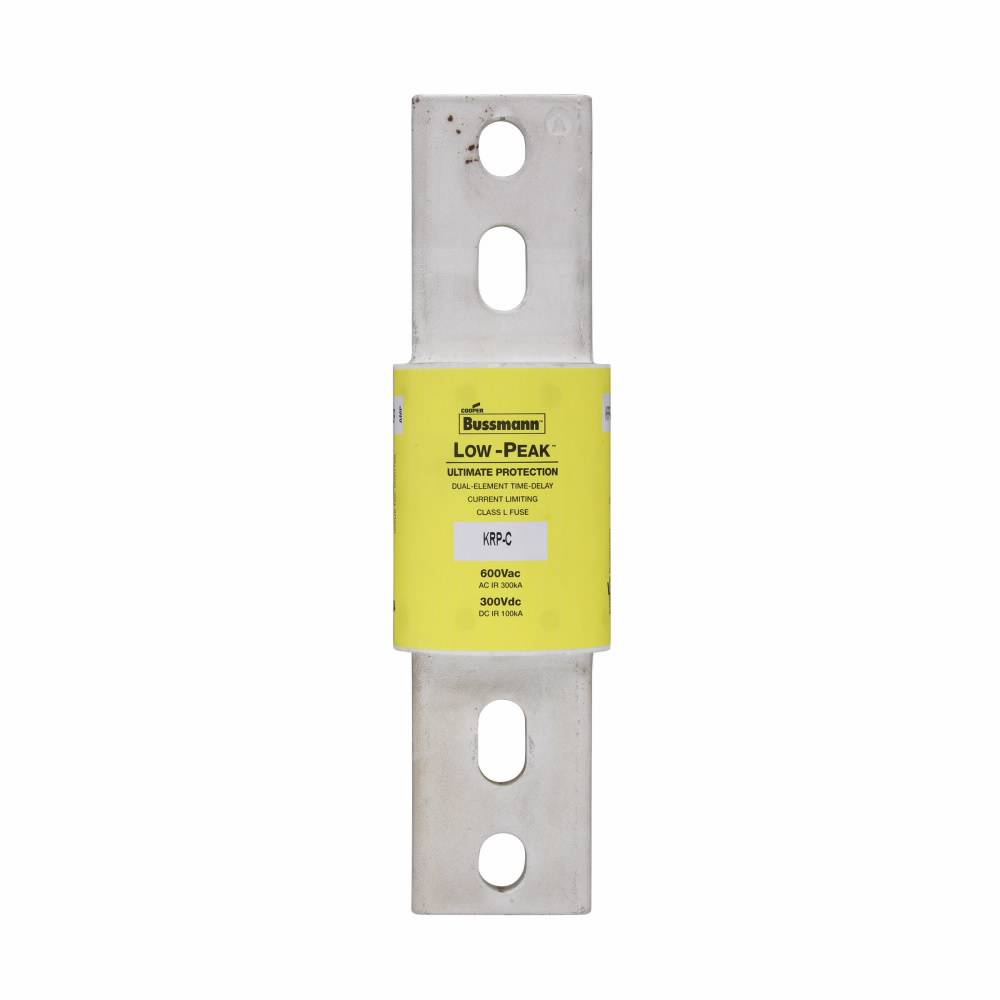 Bussmann Low-Peak™ KRP-C-1350SP KRP-C-SP Current Limiting Time Delay Fuse, 1350 A, 600 VAC/300 VDC, 100/300 kA Interrupt, L Class, Cartridge Body