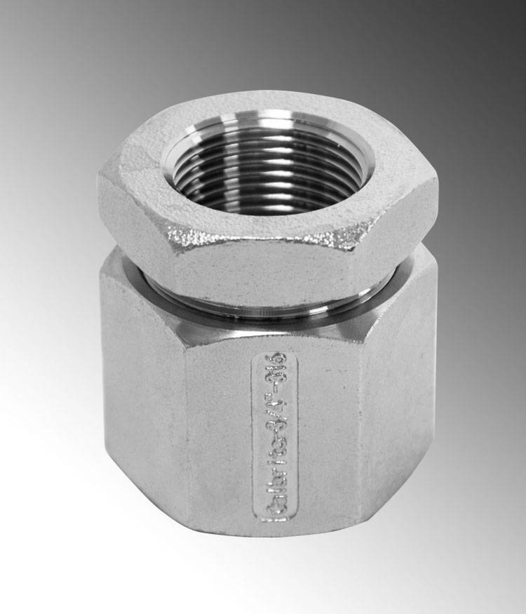 Calbrite™ S615003U00 3-Piece Machine Tapered Female Thread Conduit Coupling, 1-1/2 in, For Use With Rigid Conduits, 316 Stainless Steel