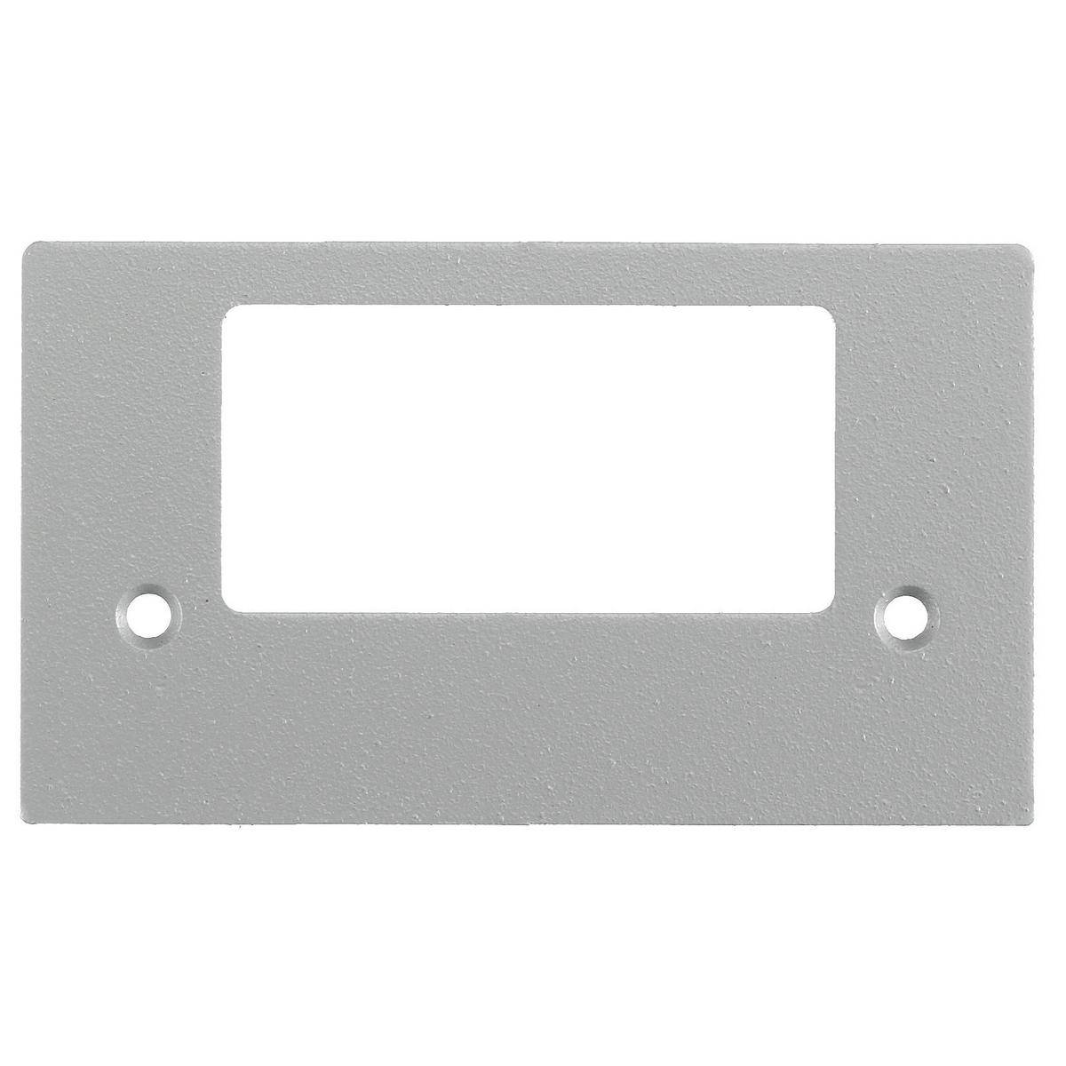 Wiring Device-Kellems SS2309SLGYA GFCI Standard Faceplate, 2.51 in L x 4.39 in W, Aluminum