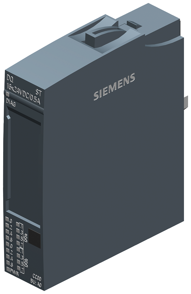 Siemens SIPLUS 6AG21326BH014BA0 ET 200SP Digital Input/Output Module With Conformal Coating, 8 Outputs