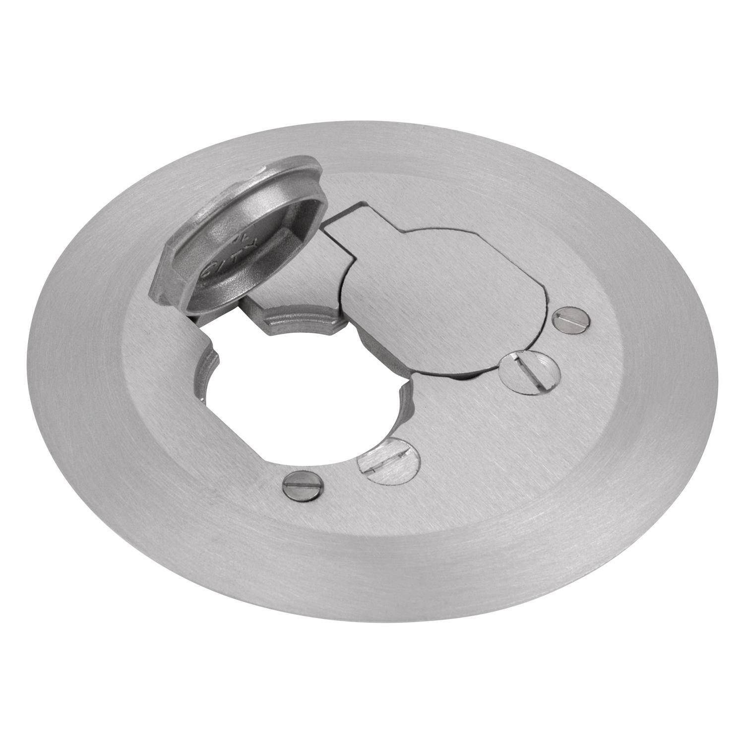 Steel City® P60CACP-AL 1-Piece Carpet Plate, 5-3/4 in Dia, Aluminum